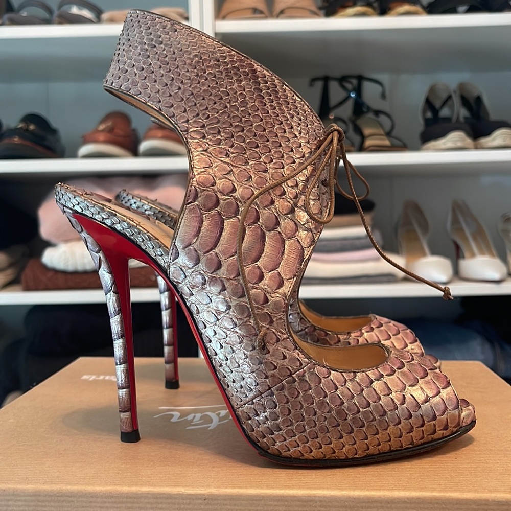 Christian Louboutin Python Heels - Picture 2 of 13